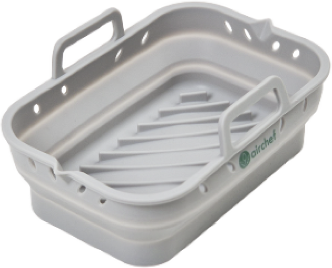 에어쉐프 간편한 에어프라이어 실리콘 접이식 트레이, 1개, 플래티넘 그레이(소형)