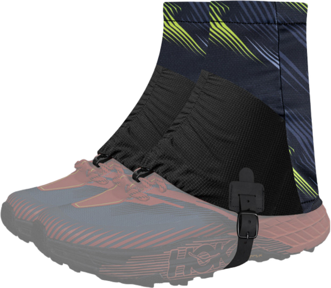 ORMA 러닝 숏 스패츠 트레일 러닝 게이터 오르마, 블랙/옐로우