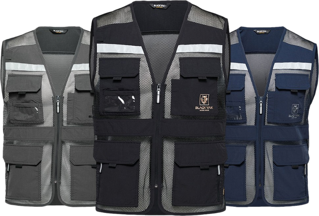 블랙야크 여름조끼 메쉬조끼 망사 등산 낚시 작업조끼