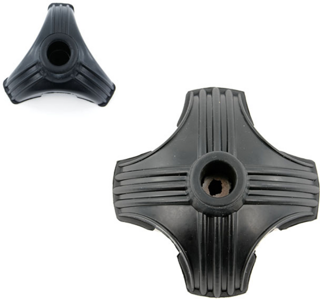 지팡이고무 3발/4발 고무바킹 워커 목발 리필고무 패킹, 3지팡이고무-사발고무, 1개