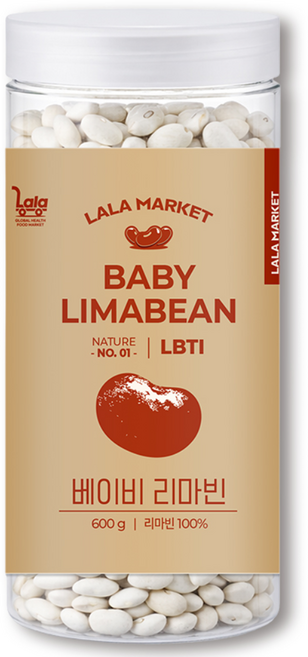 라라마켓 페루산 베이비 리마빈 리마콩, 1개, 600g