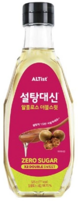 설탕대신 알룰로스 더블스윗 시럽, 1개, 525g