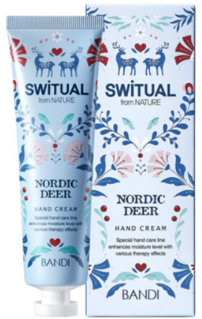 강력보습 핸드크림 반디 노르딕디어 100m, 1개, 100ml
