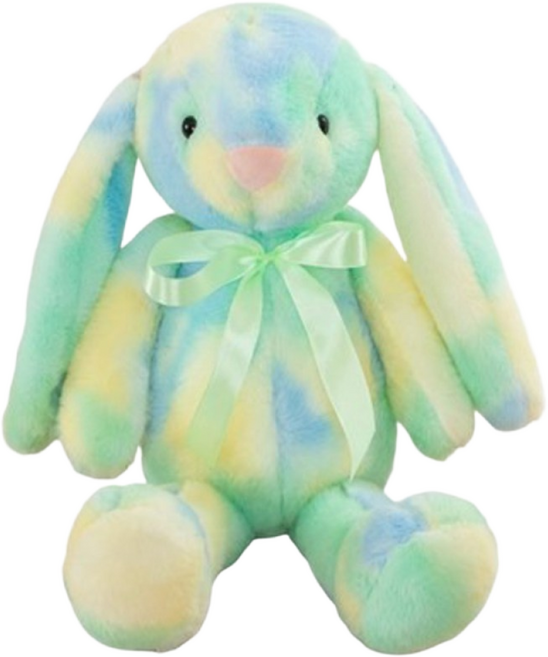 저스트셀러 파스텔 무지개 보송보송 토끼인형, 1개, 파스텔 그린, 60cm