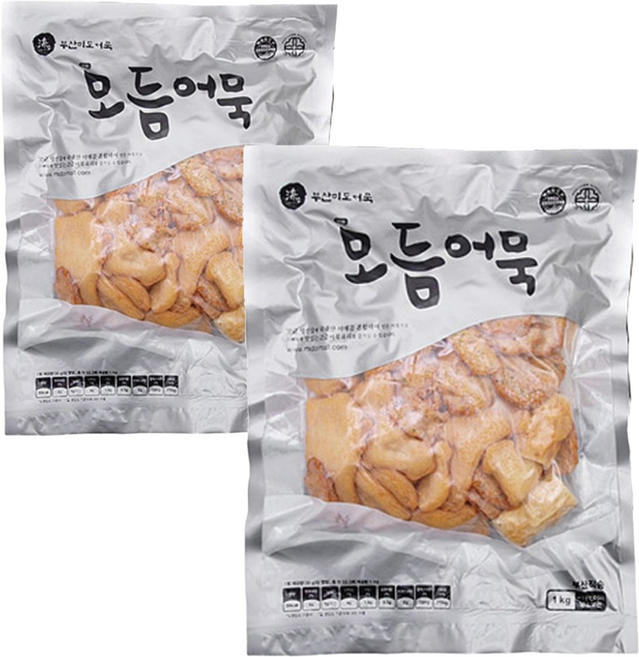 미도식품 모듬부산미도어묵1kg 종합어묵어묵전골, 1kg, 2개