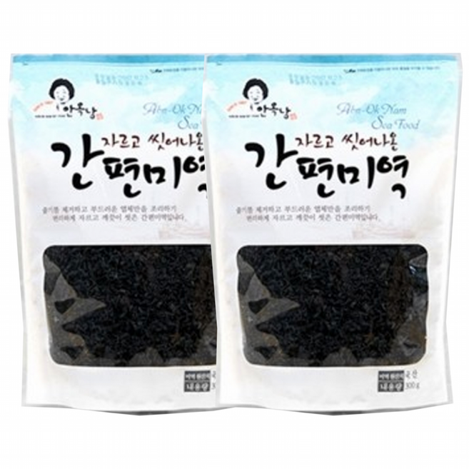 안옥남 자르고 씻어나온 간편미역, 300g, 2개