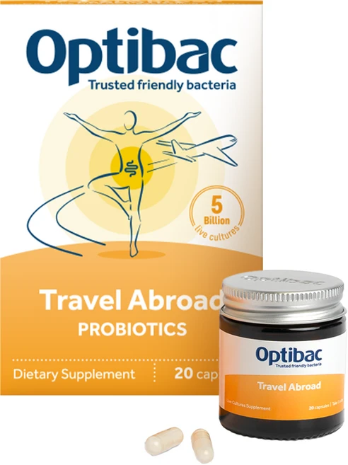 OptiBac 옵티박 영국판매 1위 트래블 어브로드 프로바이오틱스 민감한장 여행용 유산균, 1개, 20회분 - 쿠팡