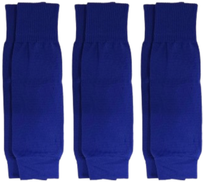 맨사템 압박 축구 튜브 반스타킹, 블루, 3개