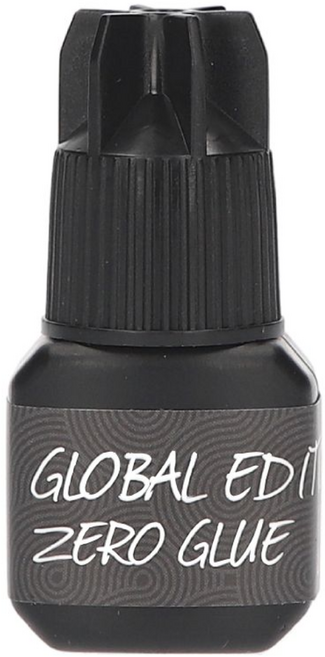 글로벌에디션 제로 속눈썹 연장 글루 전문가용 재료, 1개, 검정