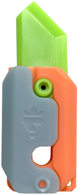 야광 토이나이프 3d 틱톡 장난감칼 당근칼 중력칼, 그레이, 1개