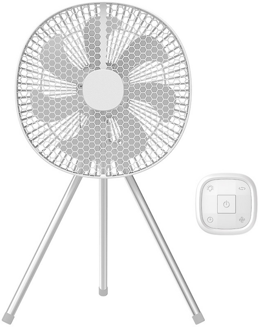 쿨린 허니콤 캠핑 휴대용 충전식 타프팬 삼각대 무선 선풍기 CL-009