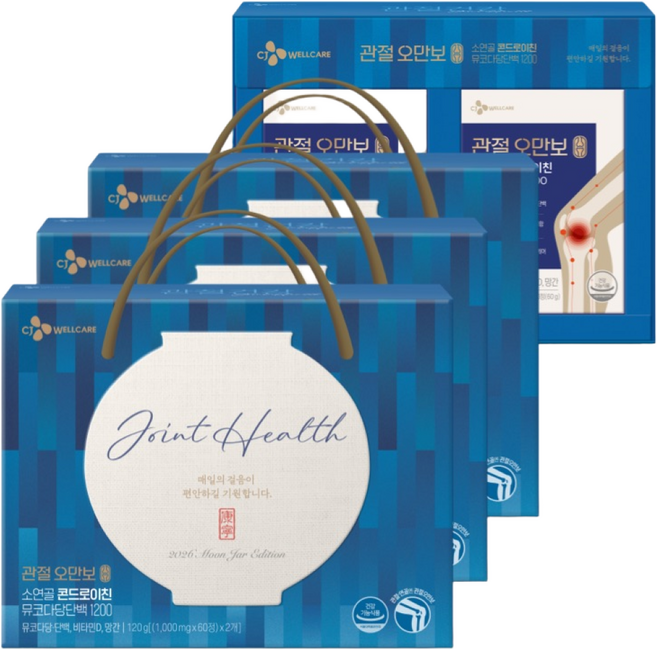 CJ 관절오만보 콘드로이친 강녕에디션, 3개, 120정