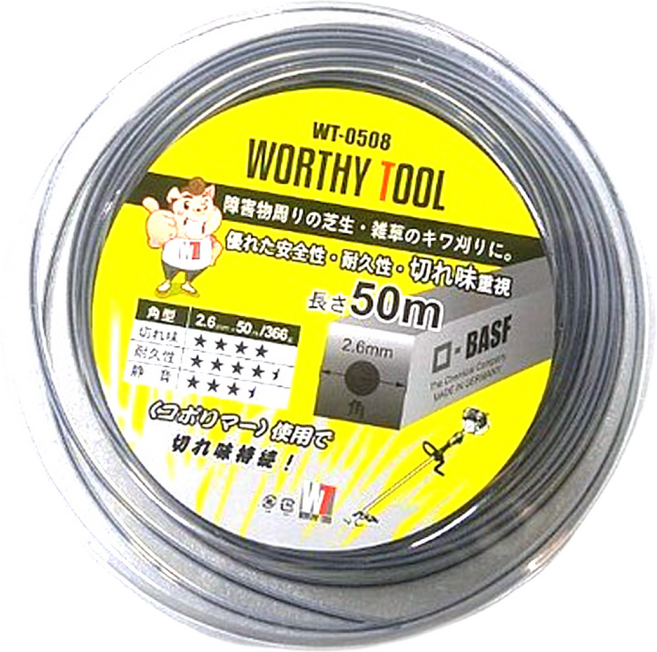 워시툴 예초기 듀얼끈날 WT-0508 / 나일론커터 예초기날, 1개