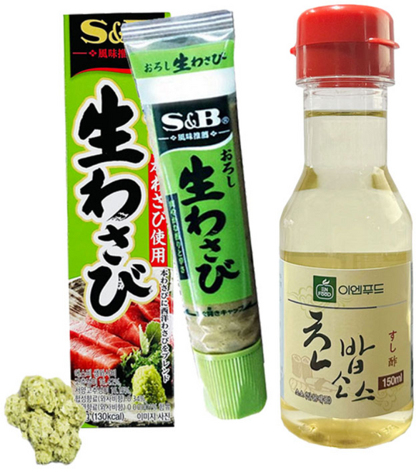 일식 초밥 주먹밥 재료 초밥소스150ml+와사비43g 다시마 소스, 1개, 193g