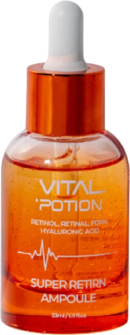 바이탈포션 슈퍼 레티알엔 앰플 고함량 연어 PDRN 10000ppm 탄력 주름 미백 앰플, 33g, 1개 - 쿠팡