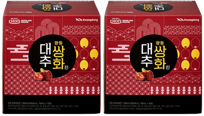 광동 대추 쌍화진 10p, 1L, 2개