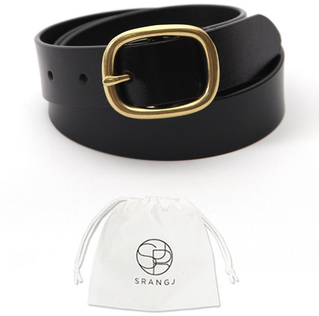 에스랑제이 여성 청바지 캐주얼 가죽 벨트