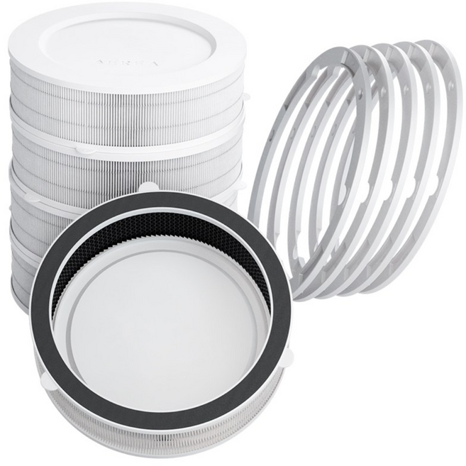 에리아 에어로쉴드 S 미세먼지/악취 차단! 시스템 공기청정기 환기구 전열교환기 활성탄 필터 가스 차단 기능, 20~34평 추천* 5개 패키지 (56% 할인), 5개