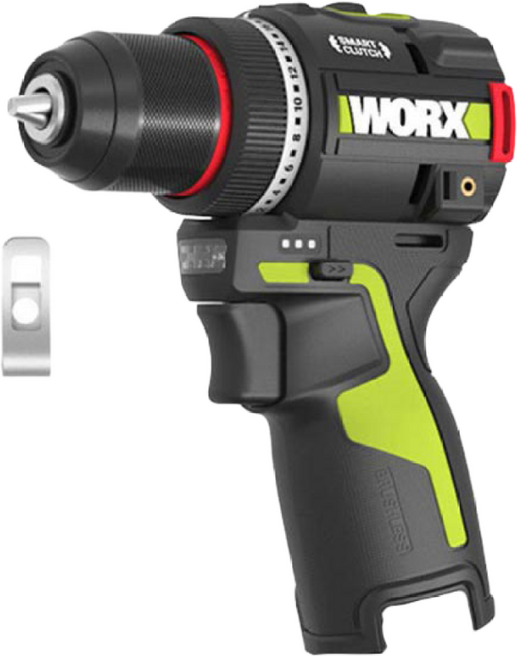 웍스 WORX WU135 베어툴 스마트클러치 너구리해외쇼핑 소형 충전 무선 드릴 드라이버, 1개