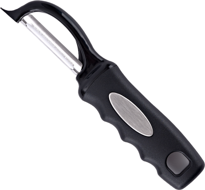 생활에편리함을더하다 회전날 필러 감자칼, 1개, 블랙