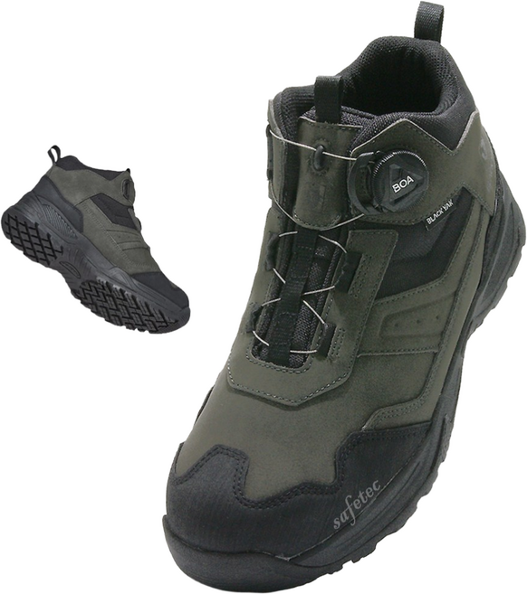 블랙야크 안전화 카키 생활방수 발편한 경량 가벼운 6인치 다이얼 남자 여성 논슬립 kcs인증 작업화