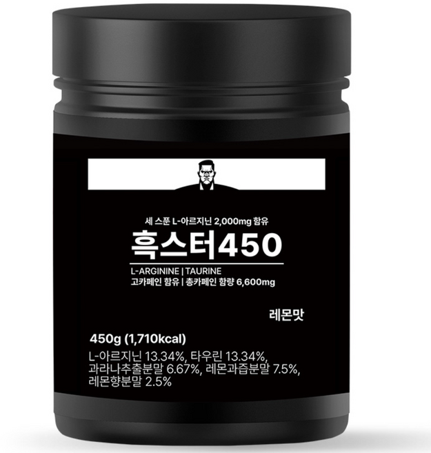 흑스터 450 레몬맛 450g 헬스보충제 부스터, 1개