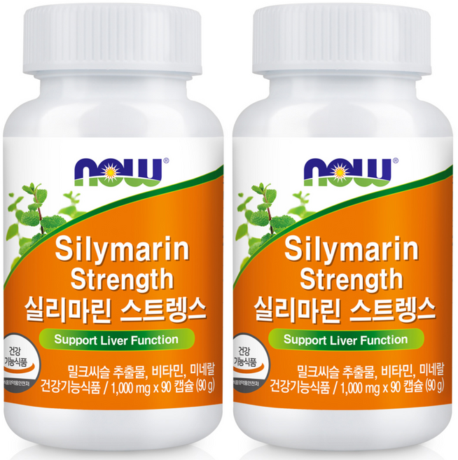 나우푸드 실리마린 스트렝스, 90정, 2개