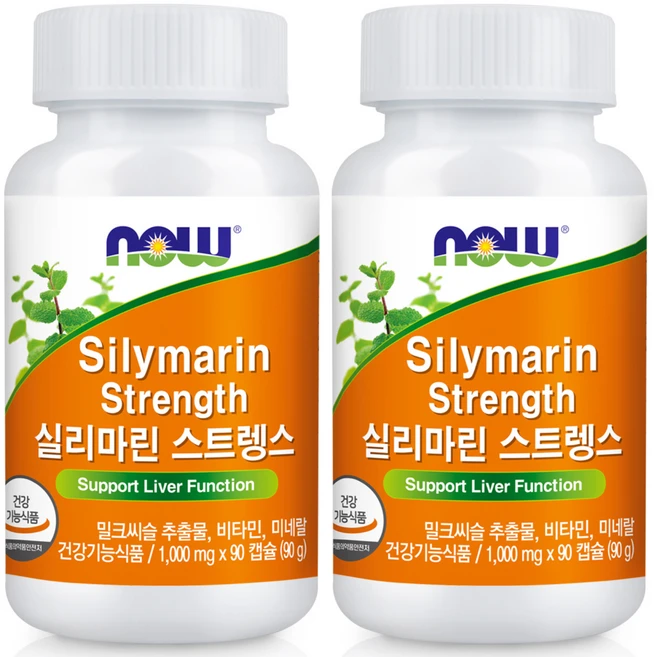나우푸드 실리마린 스트렝스, 90정, 2개 - 쿠팡