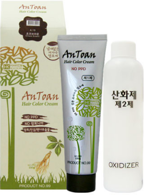 [가인] 하켄 안토안 헤어칼라 크림 1 2제 150g, [5.0] 자연갈색, 1개