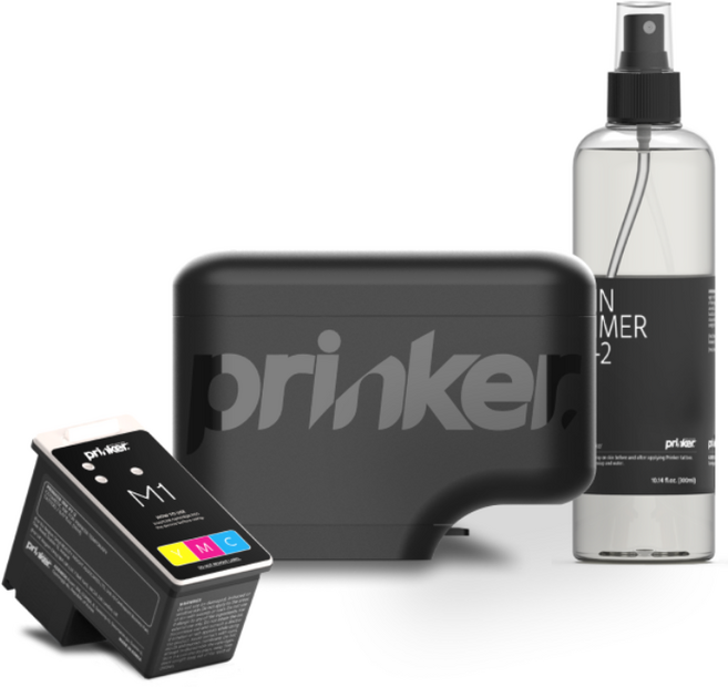 프링커M 컬러타투 세트(1초타투 디바이스+컬러잉크+스킨프라이머+피부용가이드)