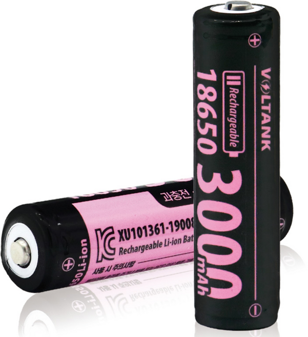 18650 배터리 보호회로내장형 충전지 KC인증 3000mAh, 1개