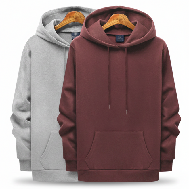 블루포스 트렙 후드티 1+1세트 무지 티셔츠 남자 긴팔 티셔츠 남성 빅사이즈 운동복 가을 단체티 커플티 츄리닝