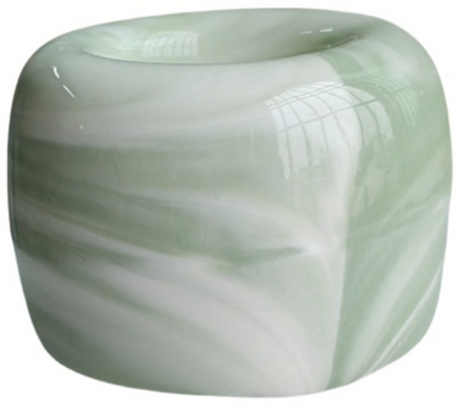 아르앤유 세라믹 마블 싱글 칫솔꽂이, 1개, 그린