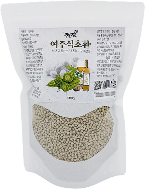 천잠 국내산 여주식초환 500g 국내산여주 유기농여주 현미식초 여주환 건강환 부모님선물, 1개