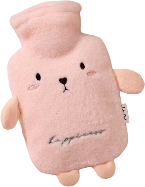 보온 온수 물 주머니 핫팩 생리통 온찜질 팩 포켓 복부 캐릭터 온열 손난로 1L, 1개, 토끼