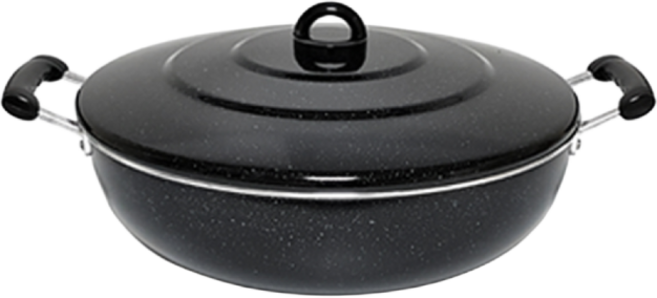 국산 코팅 튀김팬 양수 웍 볶음팬 대용량 튀김 업소용 구내식당 어린이집 볶음 찜 대형 다용도 급식실 냄비 튀김솥 냄비, 40cm