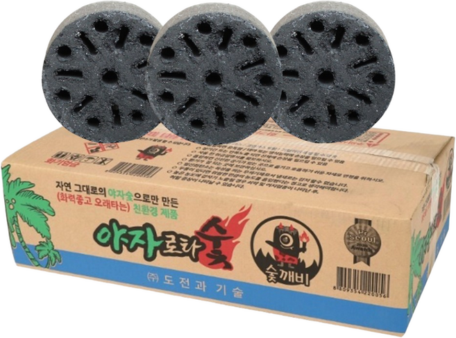 갑도리 펜션 업소 캠핑 바베큐숯 야자로타 야자숯 성형숯 20개입 번개탄 바베큐, 1개, 11kg