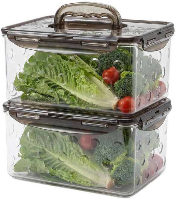 에이엘에스 비스프리 트라이탄 밀폐용기 김치통, 2개, 3.9L