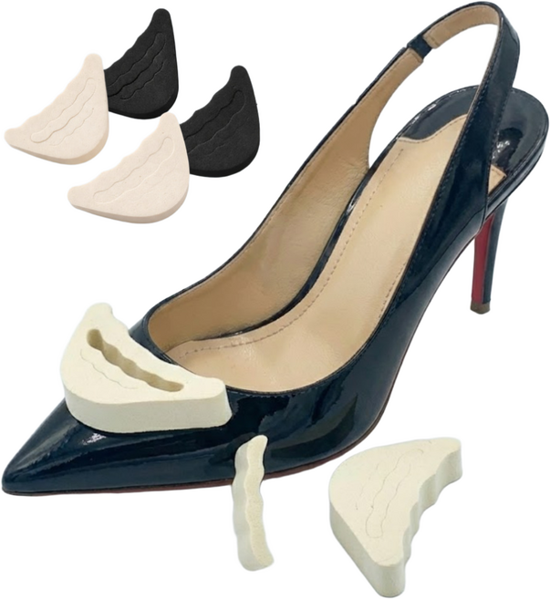 L'APOGIER(라포지에) 신발 앞꿈치 앞코 보호 패드 블랙 베이지, 1세트