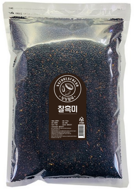 싱싱잡곡 찰흑미, 10kg, 1개