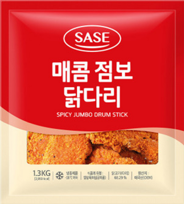 사세 매콤 점보 닭다리, 1.3kg, 2개