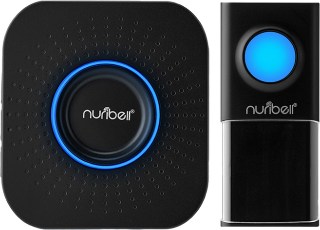 누리벨 프리미엄 현관 무선초인종 차임벨-[스타차임벨]수신기 건전지 3개 포함, 1세트