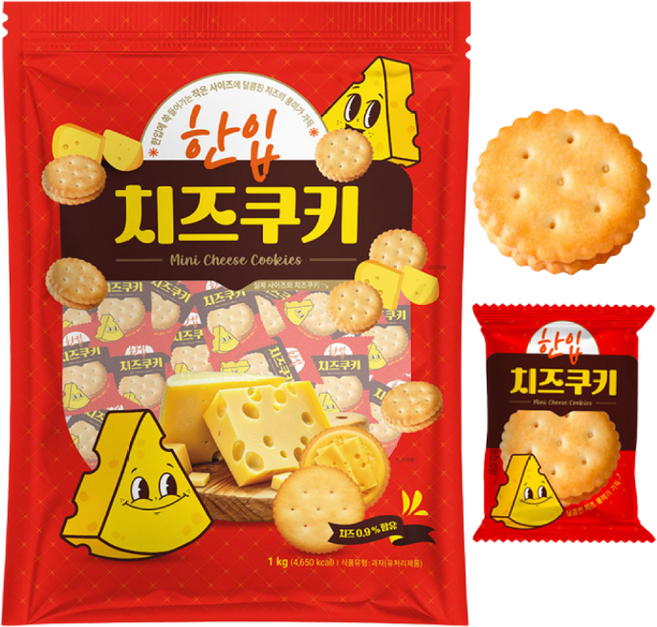 한입 치즈쿠키, 1개, 1kg
