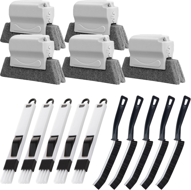 리안하우스 모서리 창틀 틈새 청소솔 브러쉬 3종세트, 1개