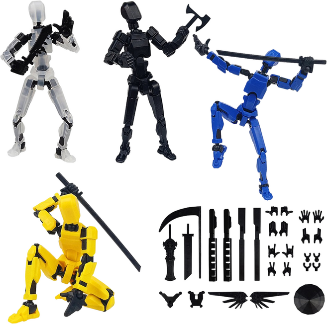 + 액션피규어 구체관절인형 더미 액션피겨 인체모형, 1세트, B세트, 13.5cm