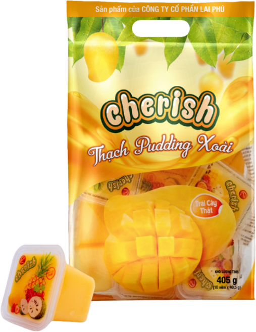 베트남 체리쉬 망고 푸딩 과일 젤리 Cherish 405g [원산지:베트남], 450g, 1개