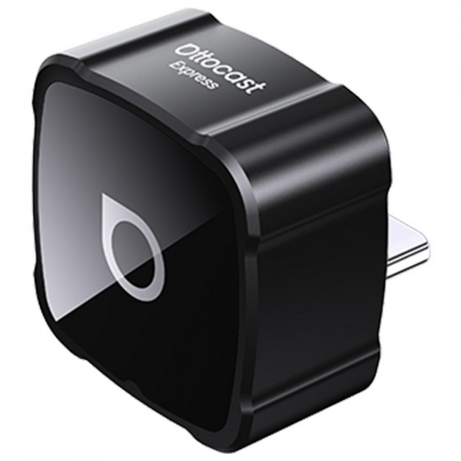 오토캐스트 미니 에어 차량용 무선 안드로이드 오토 카플레이 호환 동글이 3in1 iphone 화면 미러링 지원, 블랙, C 타입