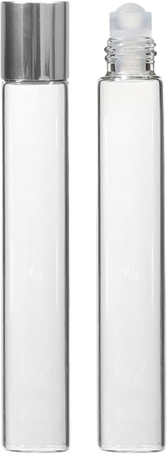 롤온 향수용기 공병 실버 뚜껑 투명 10ml, 1개