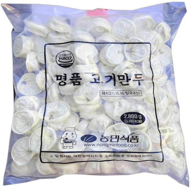 농민식품 명품고기만두2.8KG, 1개, 2.8kg
