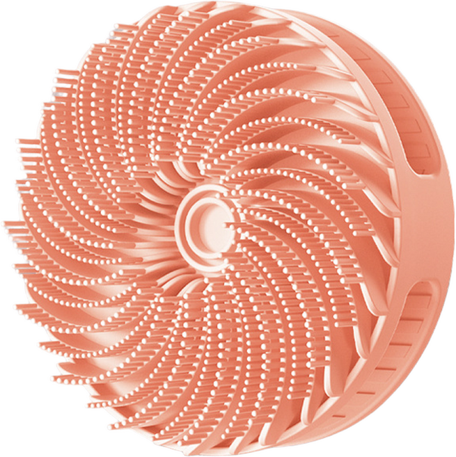 와이피 두피마사지 샴푸브러쉬, 1개, 코랄